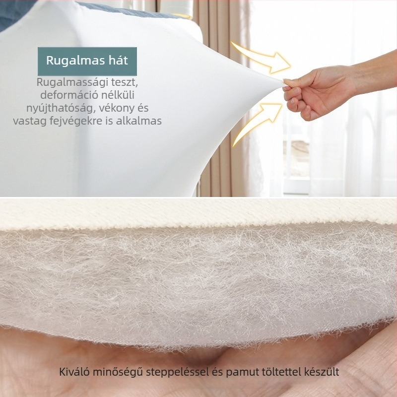 Vastagított ágyfejvédő huzat, puha párnázással, pamut anyagból, modern minimalist dizájn