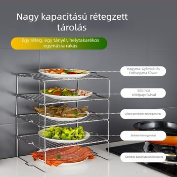 304-es rozsdamentes acél belső hűtőszekrény tárolópolc maradékokhoz