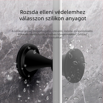 Fúrás nélküli szilikon ajtóstop öntapadós rögzítés, csendes, szélálló ütésálló párna hálószobába