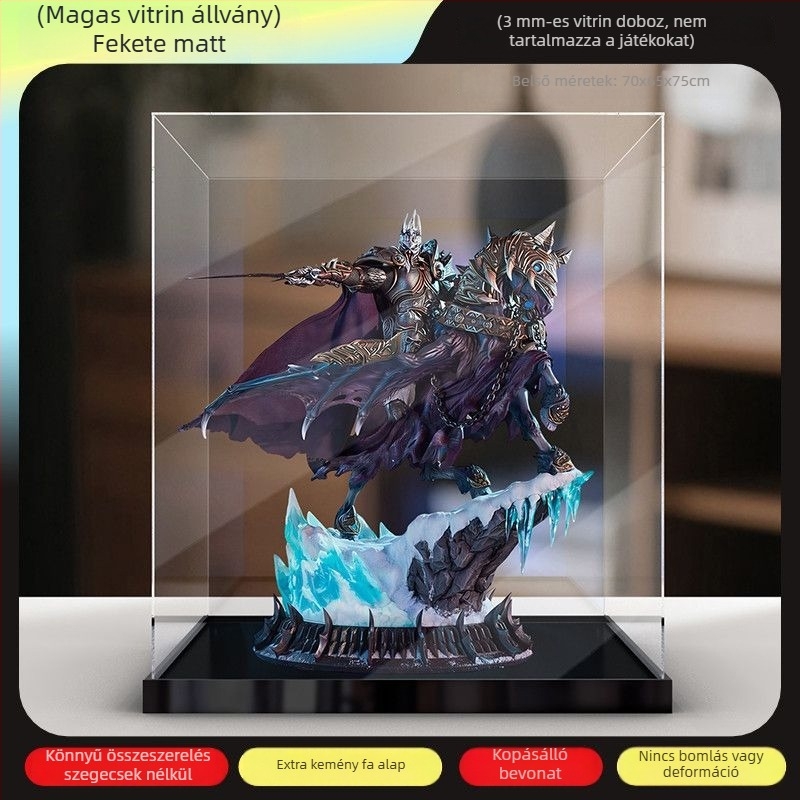 Akril porvédő tároló doboz World of Warcraft: Lich King és Invincible War Horse szobraihoz