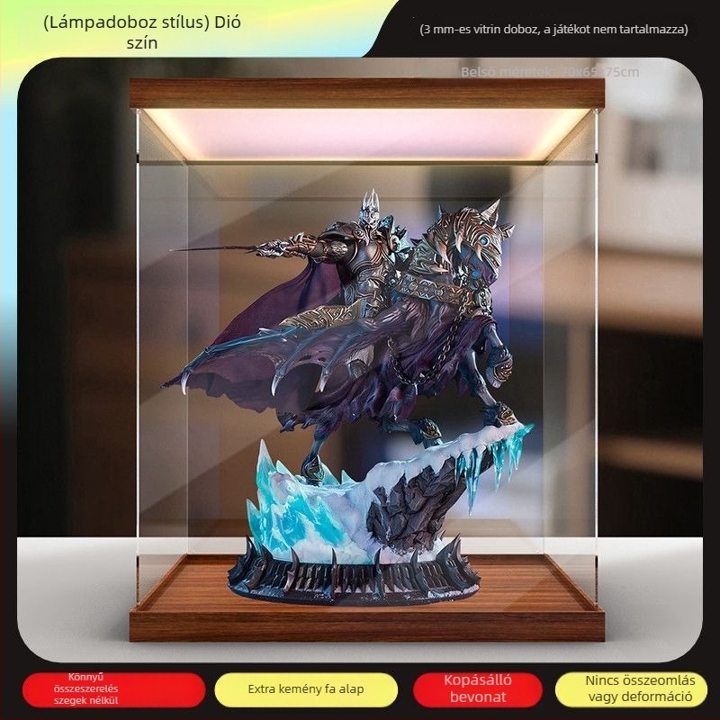 Akril porvédő tároló doboz World of Warcraft: Lich King és Invincible War Horse szobraihoz