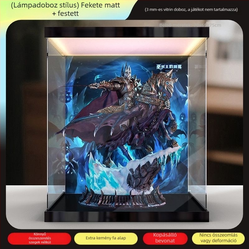 Akril porvédő tároló doboz World of Warcraft: Lich King és Invincible War Horse szobraihoz