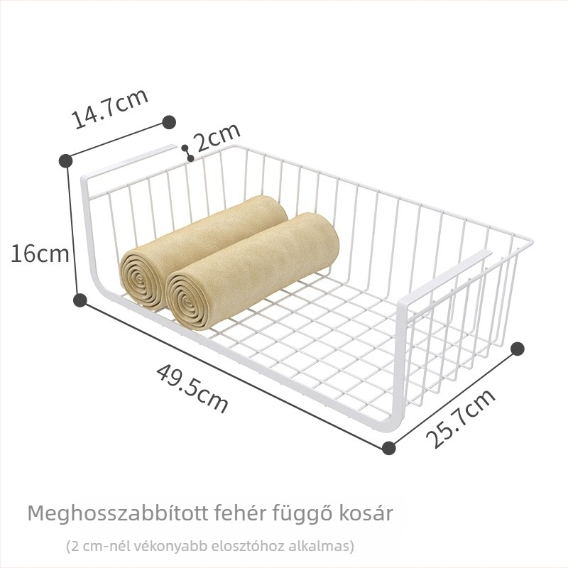 Hat szintes függő tároló polc gardróbhoz és a konyhához, mennyezeti felfüggesztő kosár
