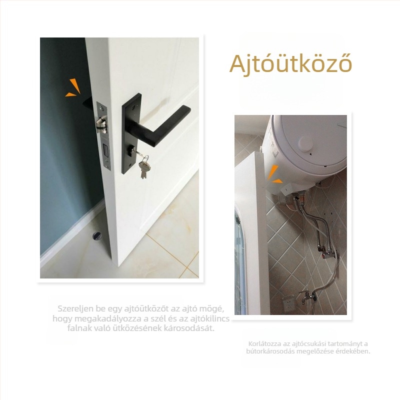 Rozsdamentes acél padlóra szerelt ajtó stopper, anti-koccanás, üvegajtókhoz