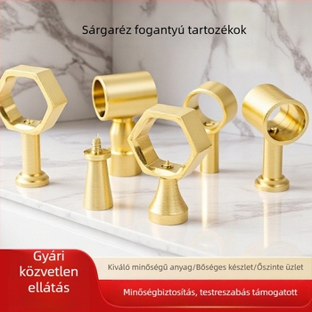 Modern minimalist sárgaréz kilincs gardrób ajtóhoz akril díszítéssel