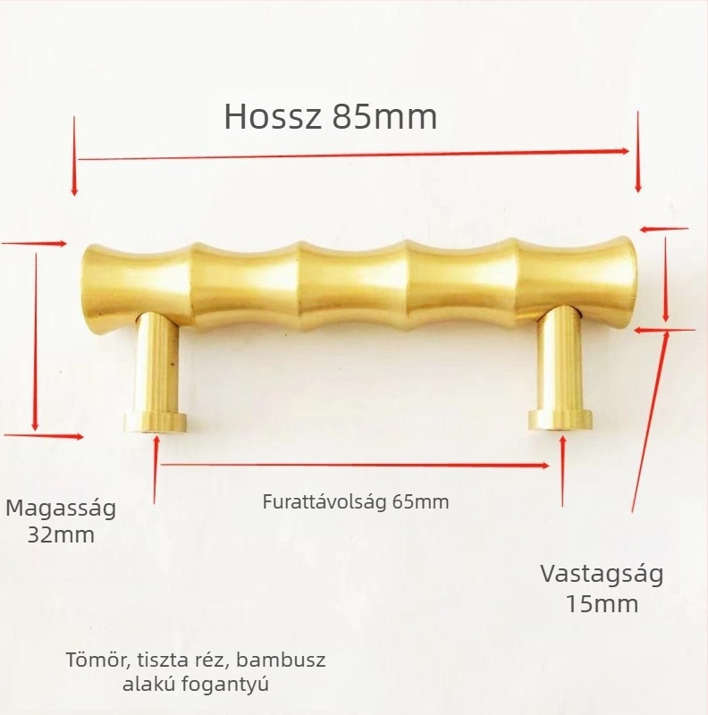 Sárgaréz fogantyú szekrényhez és fiókhoz, új kínai–európai stílus, modern minimalist dizájn