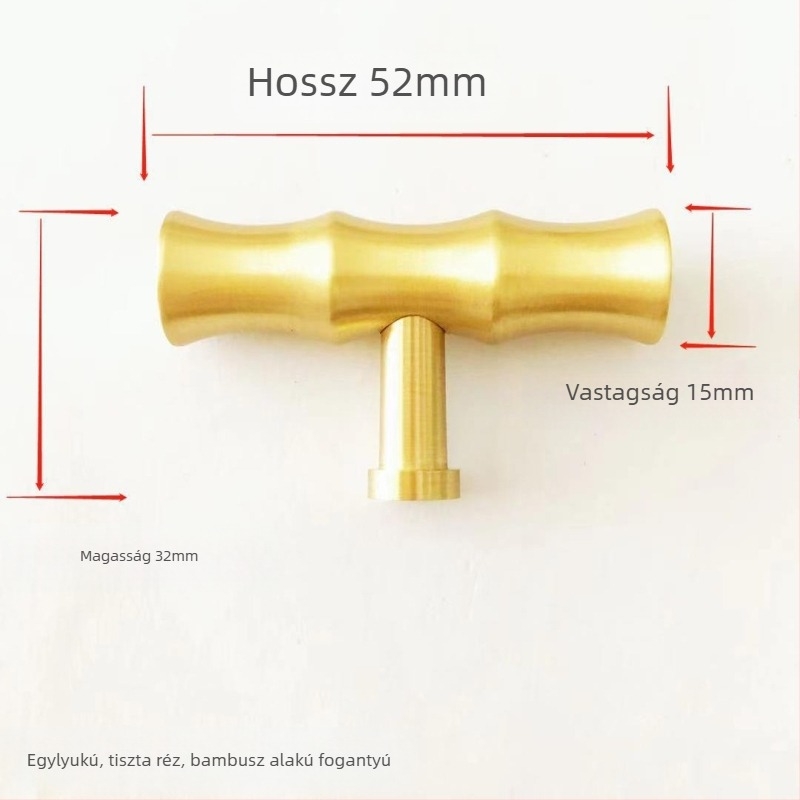 Sárgaréz fogantyú szekrényhez és fiókhoz, új kínai–európai stílus, modern minimalist dizájn