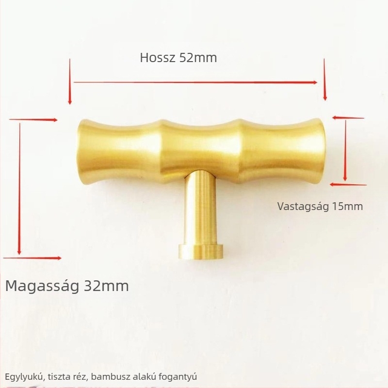 Sárgaréz fogantyú szekrényhez és fiókhoz, új kínai–európai stílus, modern minimalist dizájn