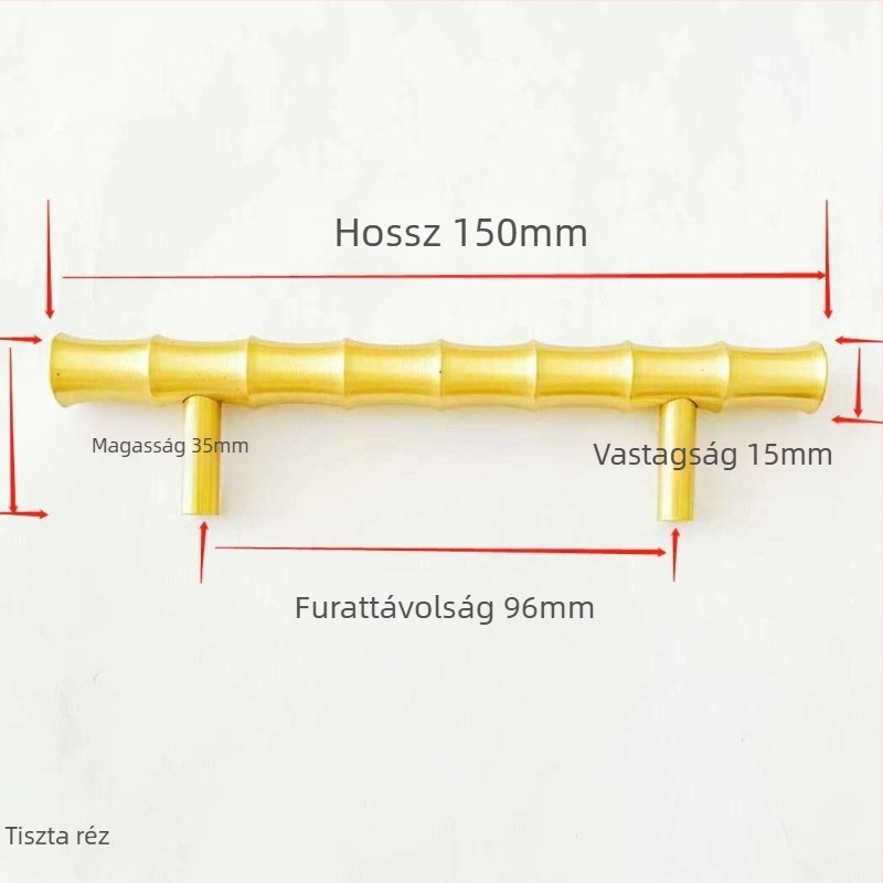 Sárgaréz fogantyú szekrényhez és fiókhoz, új kínai–európai stílus, modern minimalist dizájn