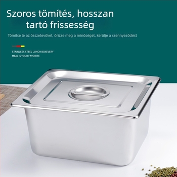Rozsdamentes acél rizstároló tartály, zárható, nedvességálló és rovarmentes, négyzet alakú otthoni tároló, kapacitás 20 kg és 10 kg