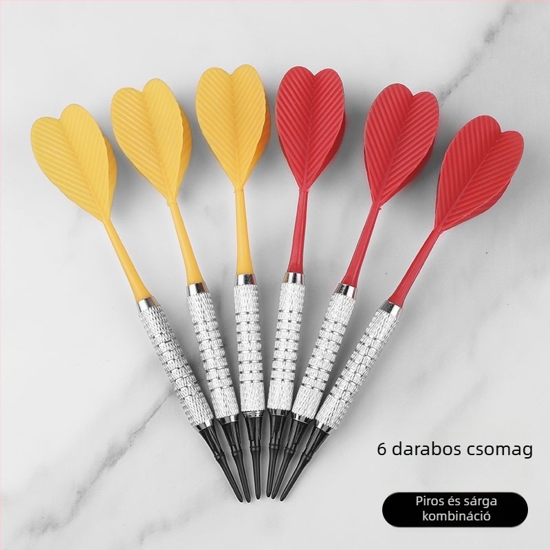 13 g puha darts, ütésálló műanyag hegyeivel, edzésre és otthoni szórakozásra