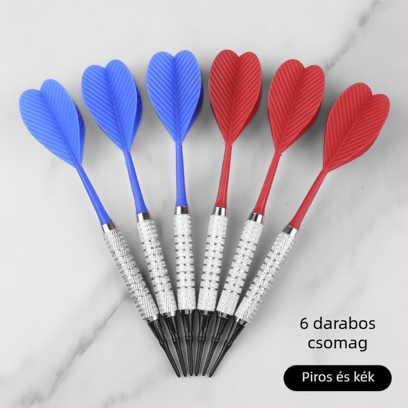 13 g puha darts, ütésálló műanyag hegyeivel, edzésre és otthoni szórakozásra