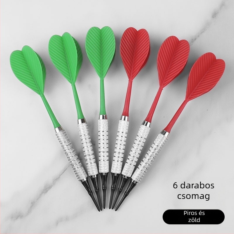 13 g puha darts, ütésálló műanyag hegyeivel, edzésre és otthoni szórakozásra