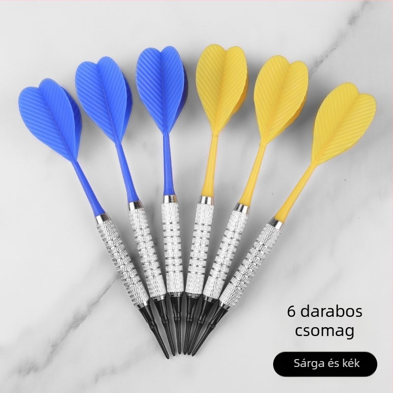 13 g puha darts, ütésálló műanyag hegyeivel, edzésre és otthoni szórakozásra