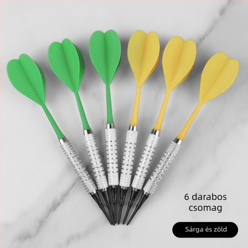 13 g puha darts, ütésálló műanyag hegyeivel, edzésre és otthoni szórakozásra