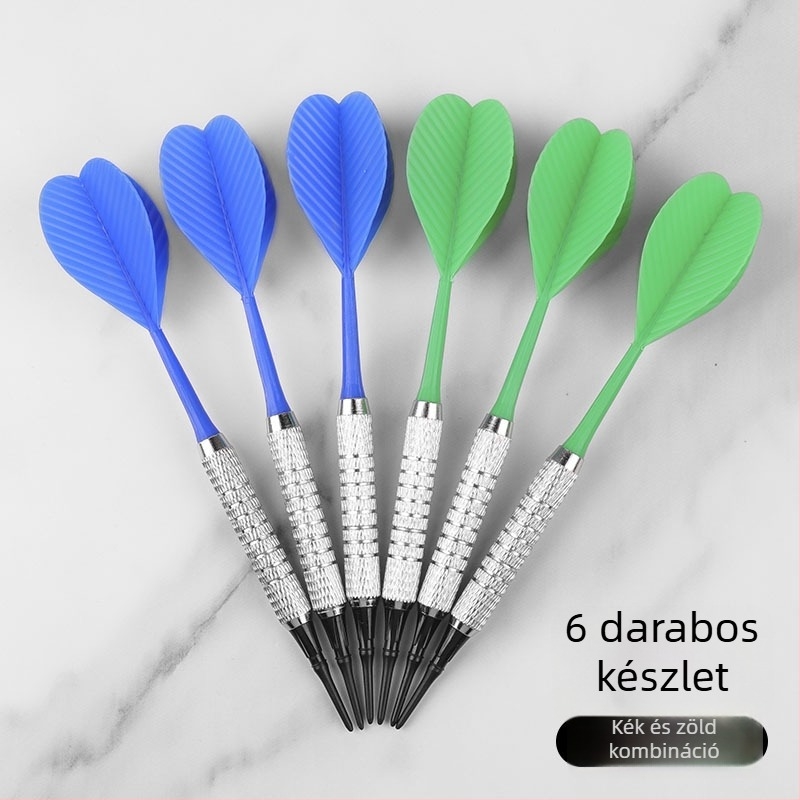 13 g puha darts, ütésálló műanyag hegyeivel, edzésre és otthoni szórakozásra