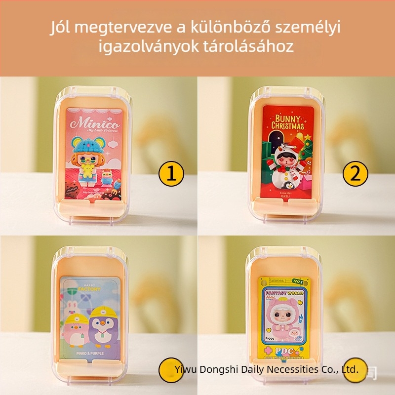 Akril asztali bemutató doboz Popmart Blind Box figurákhoz – átlátszó tároló