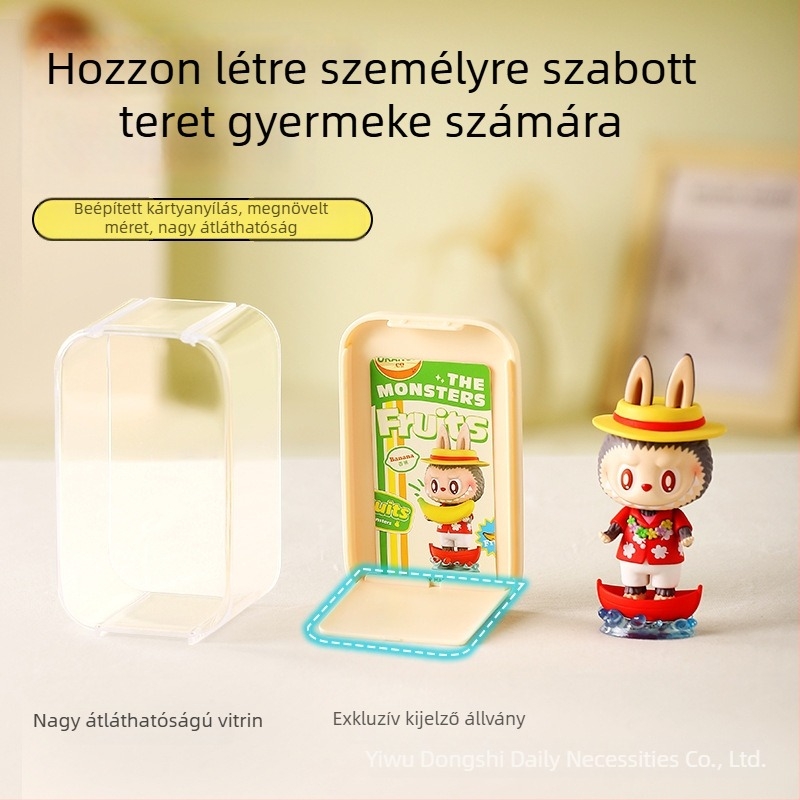 Akril asztali bemutató doboz Popmart Blind Box figurákhoz – átlátszó tároló