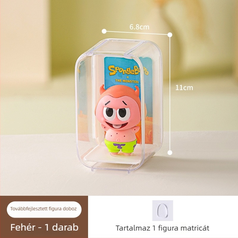 Akril asztali bemutató doboz Popmart Blind Box figurákhoz – átlátszó tároló