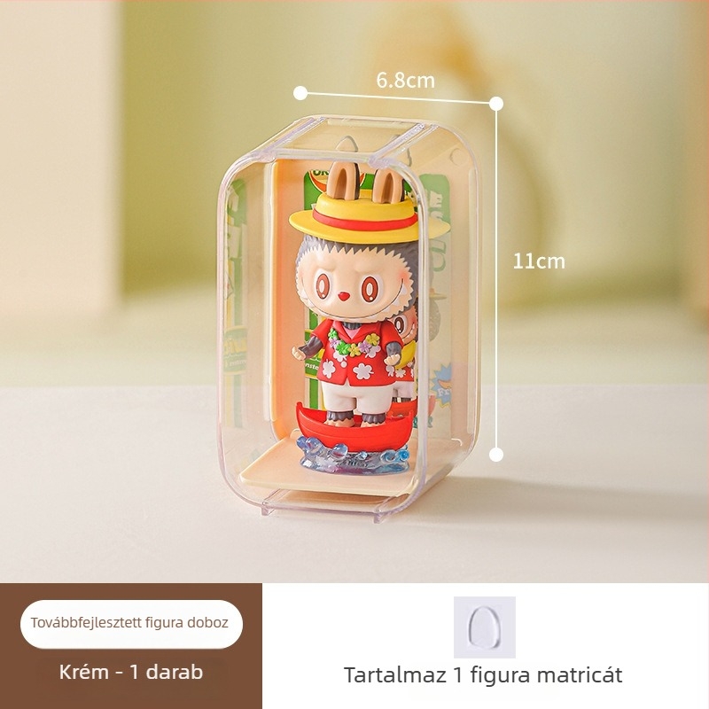 Akril asztali bemutató doboz Popmart Blind Box figurákhoz – átlátszó tároló