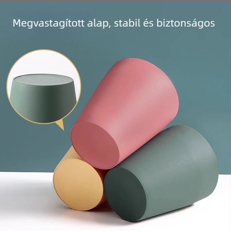 Házhoz és irodába való szemetes, kicsi konyhai kuka, hálószoba és nappali, kültéri használatra, 12 L kapacitás