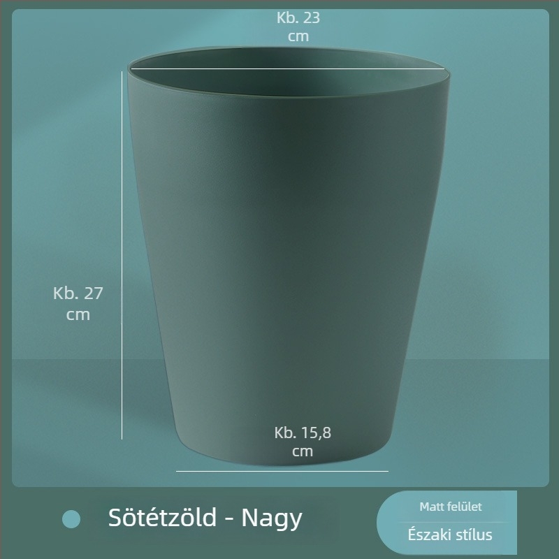 Házhoz és irodába való szemetes, kicsi konyhai kuka, hálószoba és nappali, kültéri használatra, 12 L kapacitás