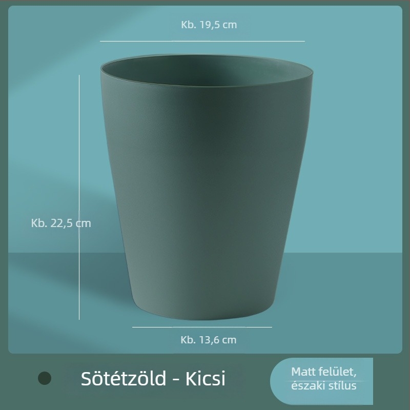 Házhoz és irodába való szemetes, kicsi konyhai kuka, hálószoba és nappali, kültéri használatra, 12 L kapacitás