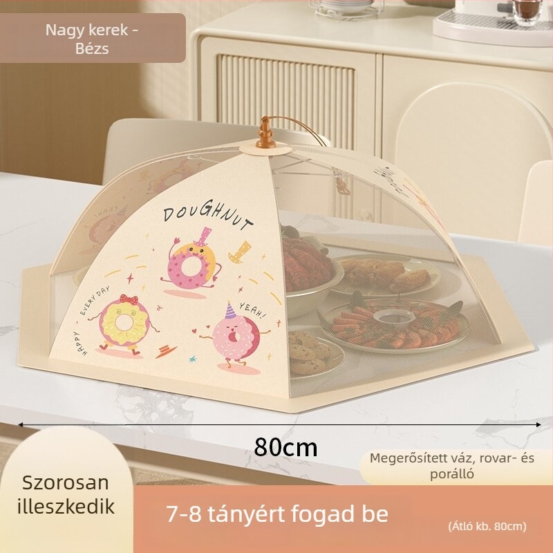 Összecsukható ételháló fedő legyek ellen