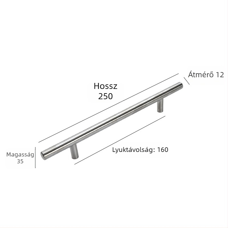Személyre szabott rozsdamentes acél kilincsek szekrényekhez, ajtókhoz és fiókokhoz — 304 szálcsiszolt felület, kovácsolt kivitel