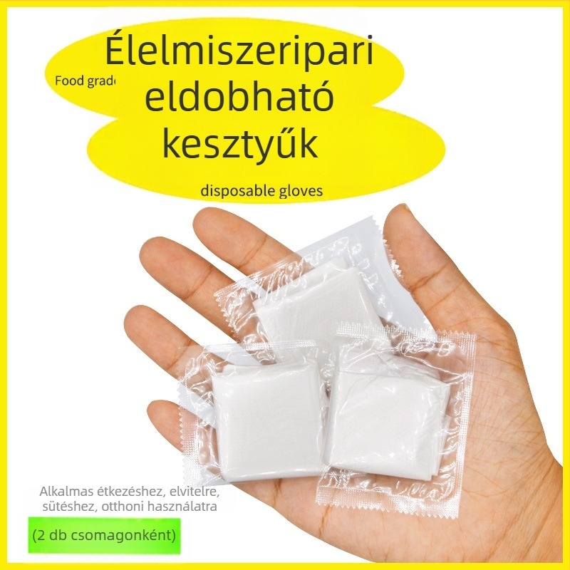 Extra vastag egyszer használatos kesztyűk, élelmiszer-minőségű, kereskedelmi és háztartási használatra, mosogatáshoz, konyhai feladatokhoz, tartósak, átlátszó PE műanyag