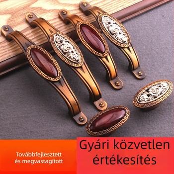 Európai stílusú kerámia fogantyú szekrényekhez és ruhásszekrényekhez, üreges kivágású dizájn, minimalist jáde lemez, egylyukú antik kis fogantyú ajtókhoz és fiókokhoz