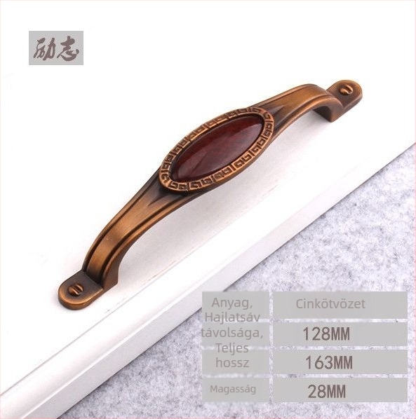 Európai stílusú kerámia fogantyú szekrényekhez és ruhásszekrényekhez, üreges kivágású dizájn, minimalist jáde lemez, egylyukú antik kis fogantyú ajtókhoz és fiókokhoz