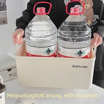 Fedéllel ellátott asztali könyvtároló doboz, nagy kapacitású, porvédett és egymásra tehető