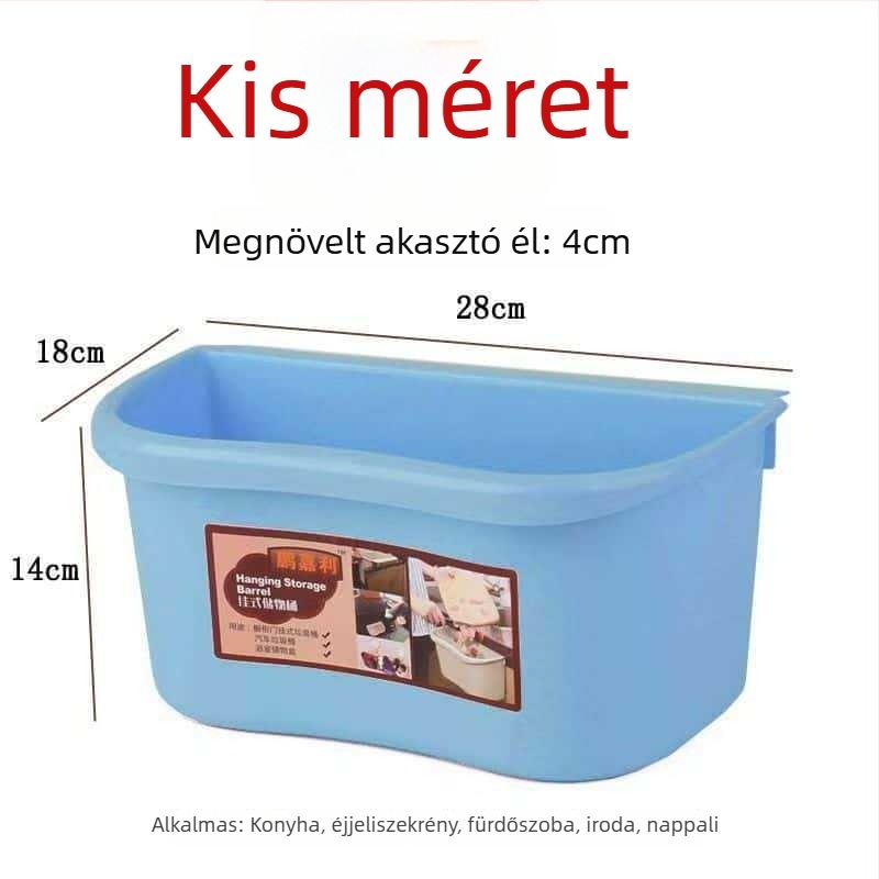 Fali szemetes a konyhaszekrény ajtajára, kreatív fürdőszobai szemetes, műanyag tartály háztartási használatra