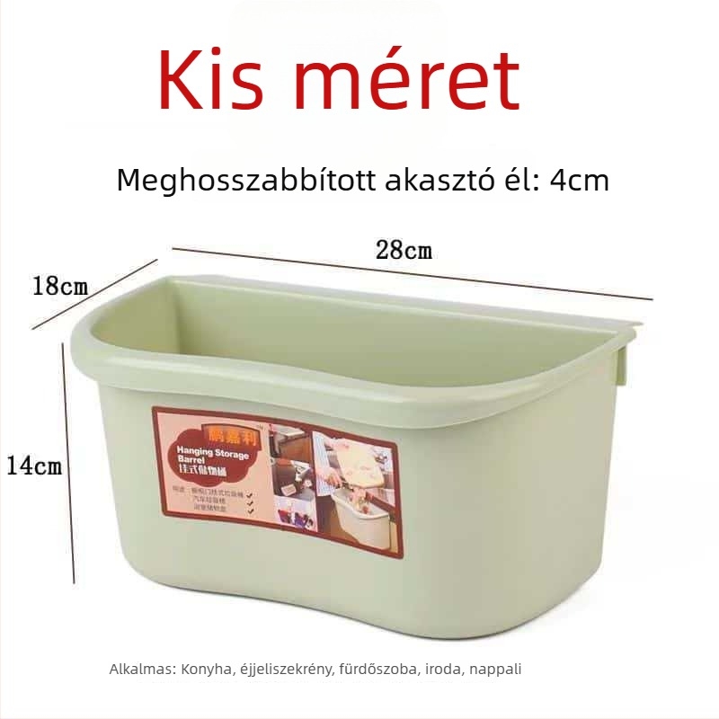 Fali szemetes a konyhaszekrény ajtajára, kreatív fürdőszobai szemetes, műanyag tartály háztartási használatra