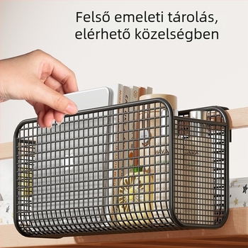 Kollégiumi ágy melletti függő tárolókosár