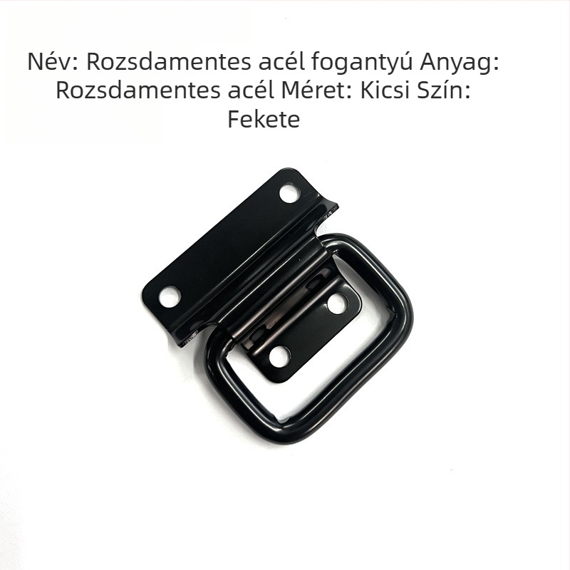 Rozsdamentes acélból készült felületre szerelt fogantyú fa dobozokhoz és poggyászhoz, mechanikus fogantyú