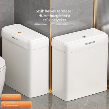 Otthoni szemetes, 7 L, 2023-as modell, fedéllel, diákszállóra, fürdőszobába, nappaliba és a konyhába