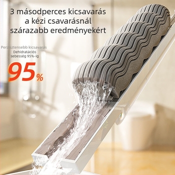 Jingbang műanyag-pamut abszorbens mop, érintésmentes otthoni használatra, nedves és száraz tisztításra