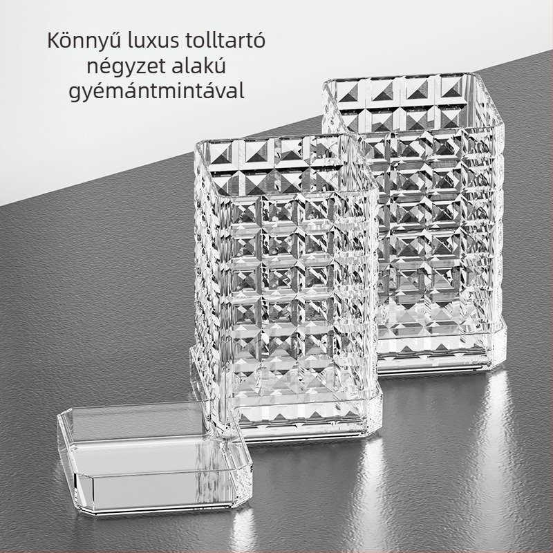 Asztali kozmetikai szervező – tartó rúzsok, sminkecsetek és szemöldökceruzák számára