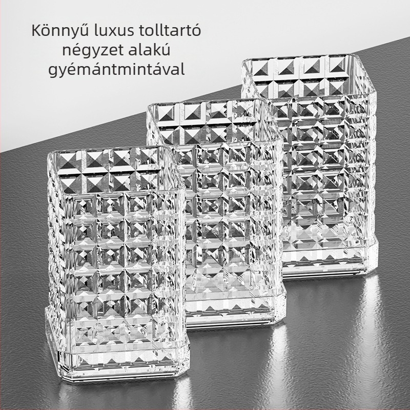 Asztali kozmetikai szervező – tartó rúzsok, sminkecsetek és szemöldökceruzák számára