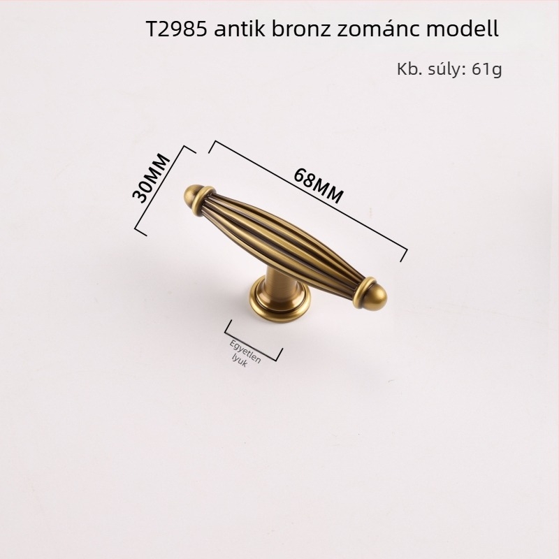 Európai stílusú antik bronz szekrényfogantyúk, ajtókhoz és fiókokhoz