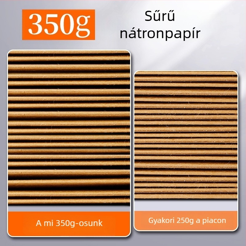 A4-es méretű vastagított kraftpapír dokumentumtáska, iroda, nagy kapacitású