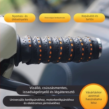 Motorkerékpár kormányvédő burkolat, csúszásmentes, PVC, vízálló
