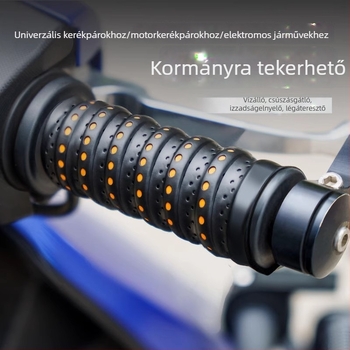 Motorkerékpár kormányvédő burkolat, csúszásmentes, PVC, vízálló