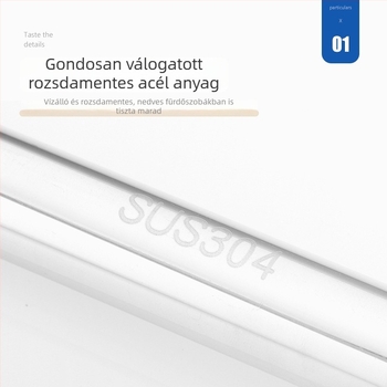 304 rozsdamentes acél zuhanyzókörnyezet oldalsó keret rögzítő, sík húzókar, anti-ingatolás, kapaszkodó kar, csúszóajtókhoz