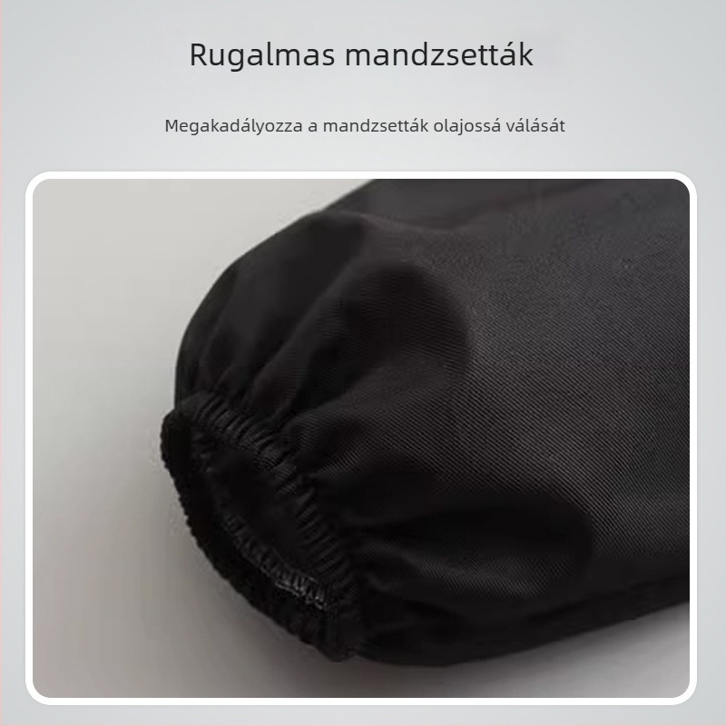 Vízálló hosszú ujjú kötény a konyhai főzéshez, háztartási használathoz és éttermi kiszolgáláshoz