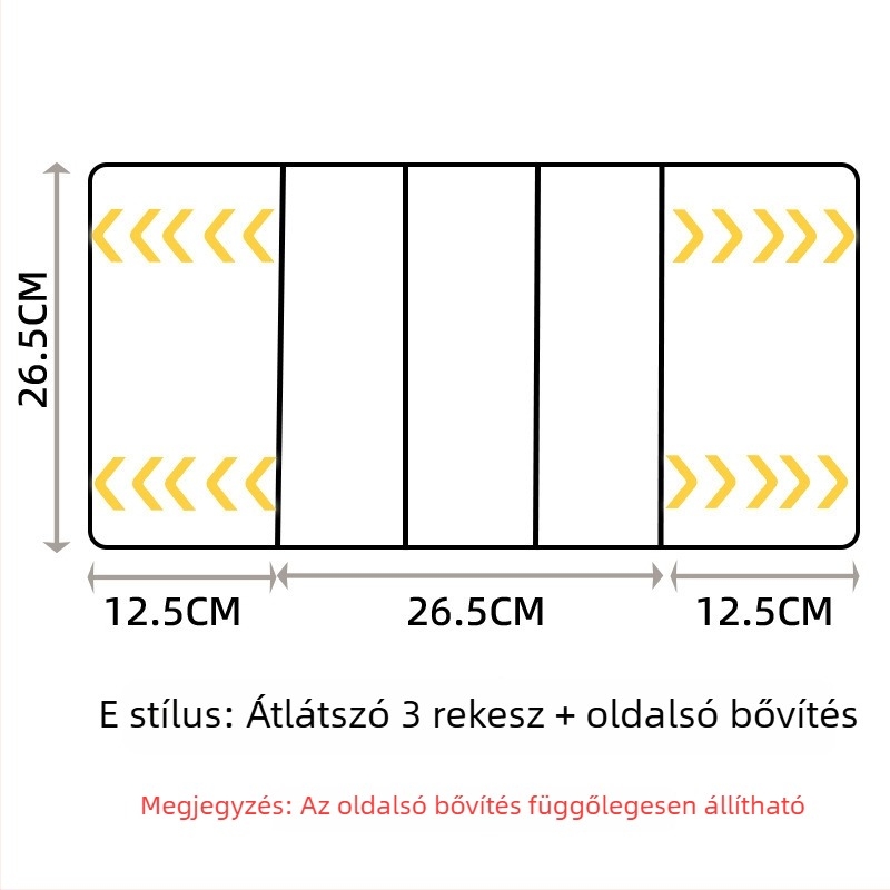 Kihúzható fiók rendező doboz PET műanyagból - kozmetikumok, irodai kellékek és konyhai fiókok számára