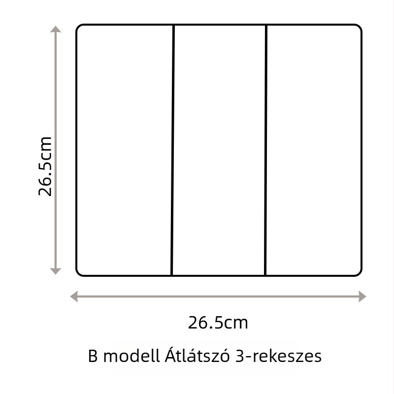 Kihúzható fiók rendező doboz PET műanyagból - kozmetikumok, irodai kellékek és konyhai fiókok számára