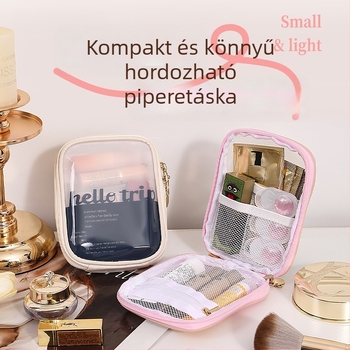 Utazáshoz nagy kapacitású kozmetikai táska, 2025 új, magas minőségű, hordozható, smink- és kozmetikai szervező